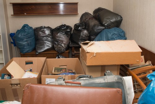 Commercial construction project with efficient waste management